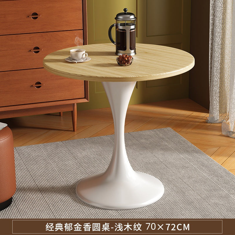 Coffee table, living room, for home, small apartment, side table, coffee table, negotiation table, round dining table, tulip balcony, small round table