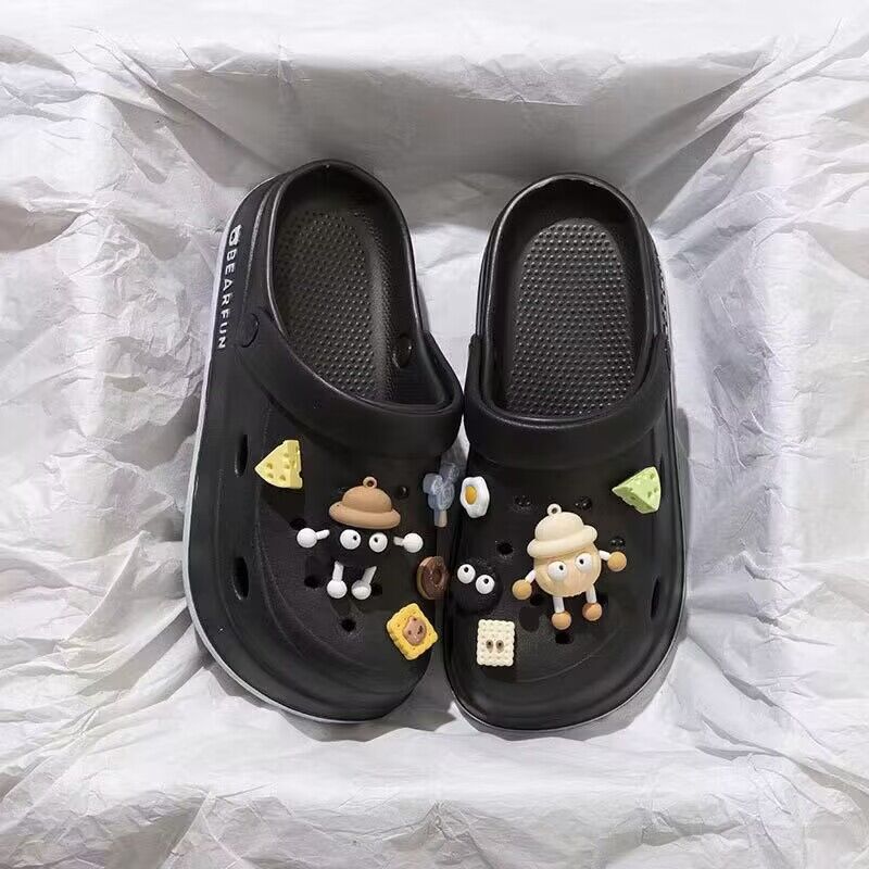 Crocs women's summer 2024 new arrival outwear beach seaside non-slip slippers nurse baotou step on shit sandals