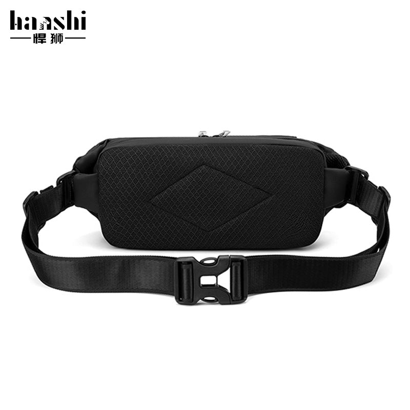 Cross-border casual men's breast bag, high-end fashion and lightweight women's messenger bag, travel waterproof fanny bag, commuter shoulder bag