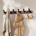 Walnut door back hook strong adhesive punch-free strong load-bearing storage rack hook entrance clothes hanger storage