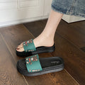 Summer high heel platform slippers women's outdoor new cute cartoon bear height increasing non-slip sandals women's fashion shoes