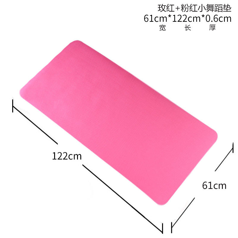 Pvc children's dance practice yoga mat 6mm - factory direct, home use, sports & fitness, non-slip gymnastics mat, stretching mat