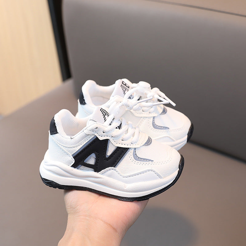 spring/autumn new children's sports shoes: boys' mesh sneakers, casual shoes, girls' baby shoes, soft-soled running shoes