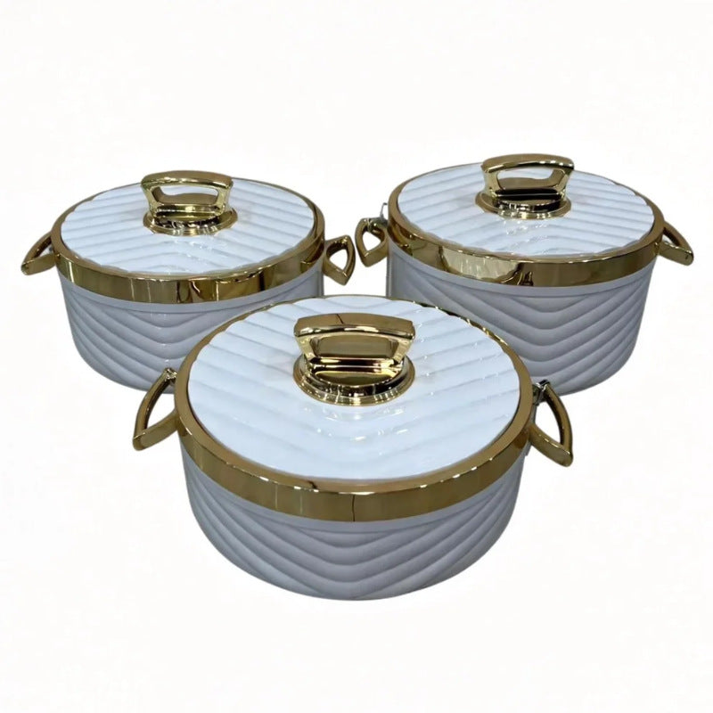 Food warmer 3pcsexportclassy large-capacity insulated lunch box 1.5l-2l-2.5l insulated tableware