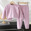 Kids home wear suitfall and winter boys autumn clothes and long pants children's german velvet pajamas girl bottomheattechintimates