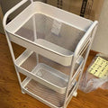 Kitchen storage rack, movablefor home, small trolley, floor-standing multi-layer vegetable basket, vegetable basket, toy storage artifact
