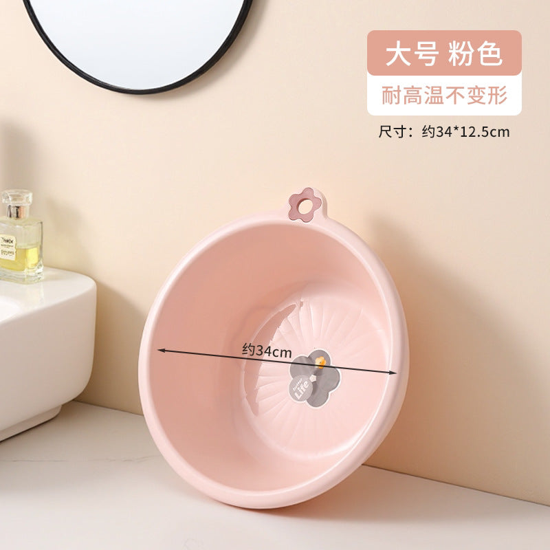 Washbasin for homethickened hanging plastic wash basin for washing vegetables and butt, durable large and small laundry and foot washing basin