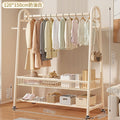 New arrival big mac extra thick floor-standing bedroom clothes hanger for home indoor clothes drying storage coat rack combination