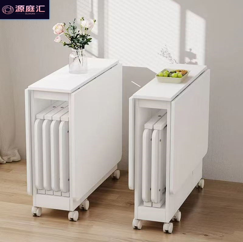 Folding table small apartment for home simple storage dining table dining table multi-functional movable dining table foldable dining table