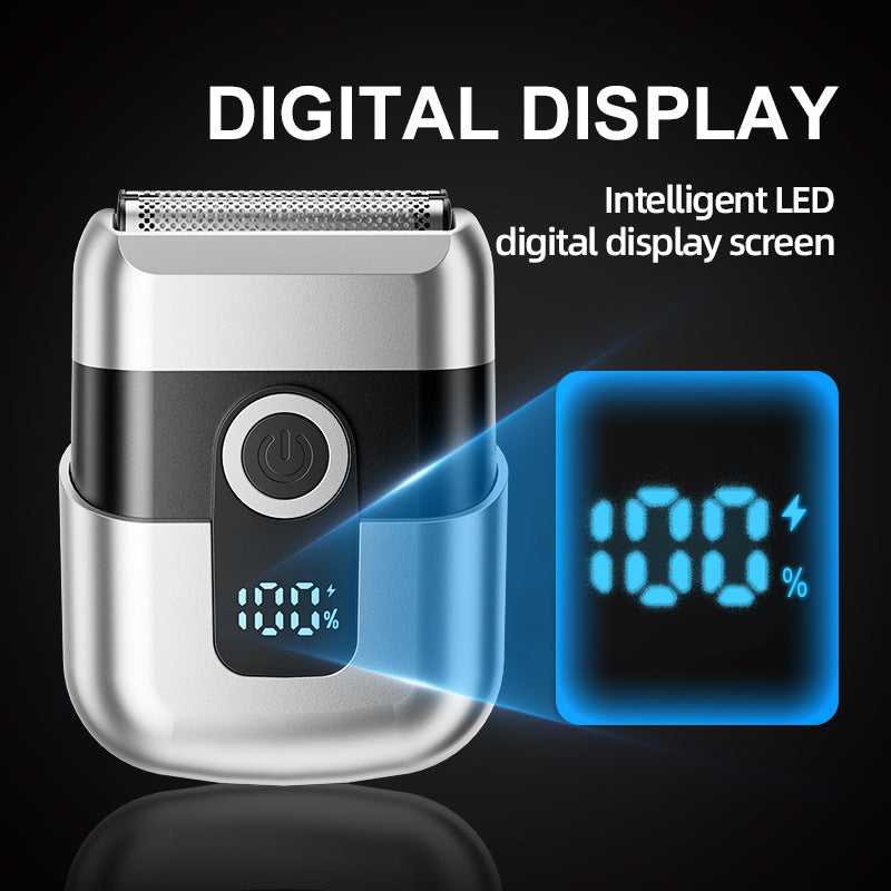 New reciprocating electric shaver - travel-friendly, compact, portable mini razor - electric, washable, home beard trimmer