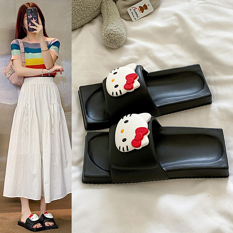 Lightweight cartoon sandals women's summer new kt cat indoor home outdoor wear eva slippers women's couple slippers