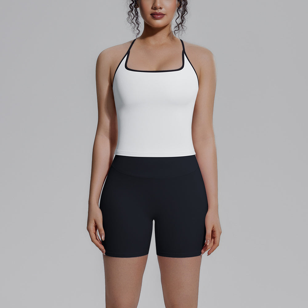 New nude feel racerback compression workout set - high waist, butt-lifting pilates & yoga activewear set