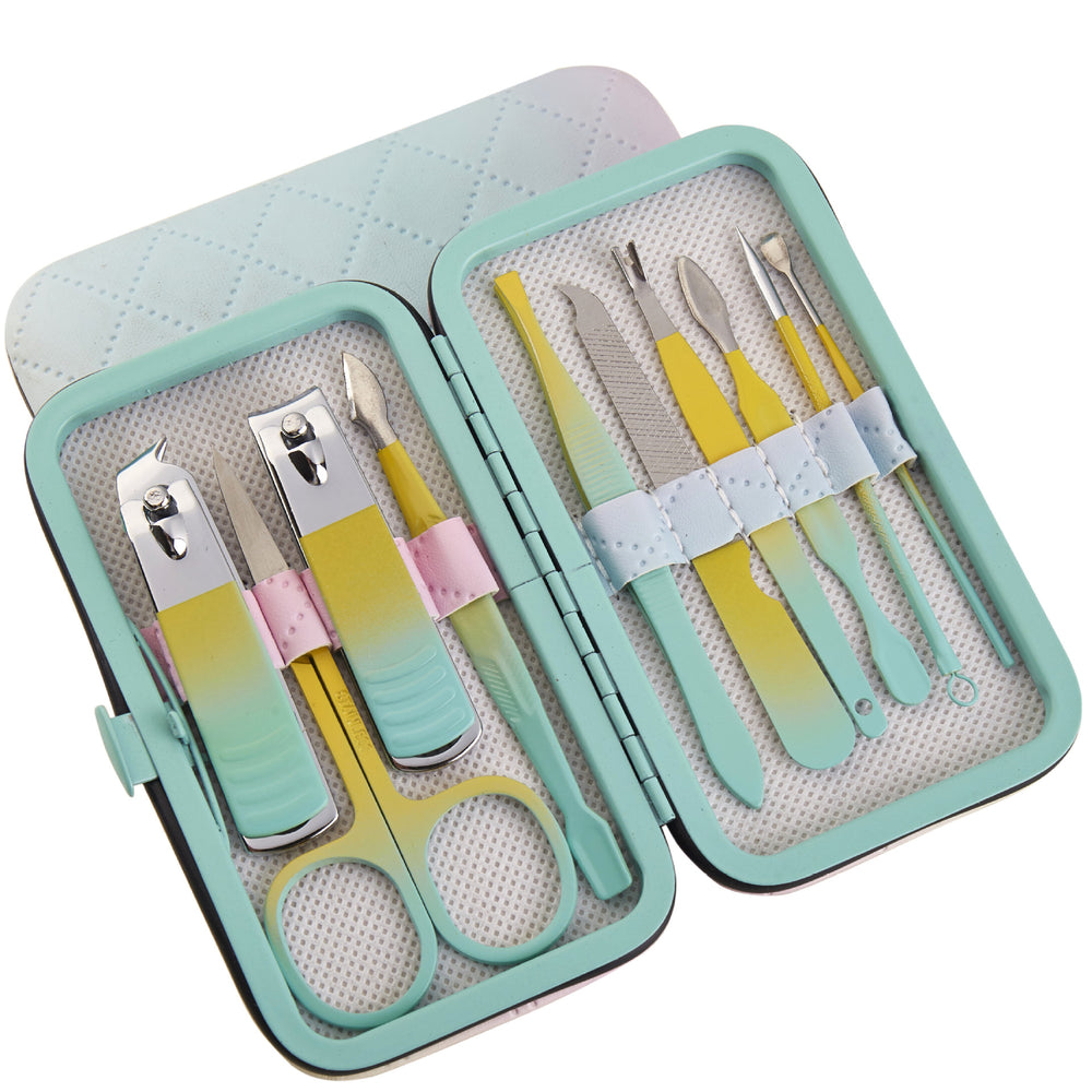 Premium stainless steel nail clipper set wholesale - complete manicure and grooming kit