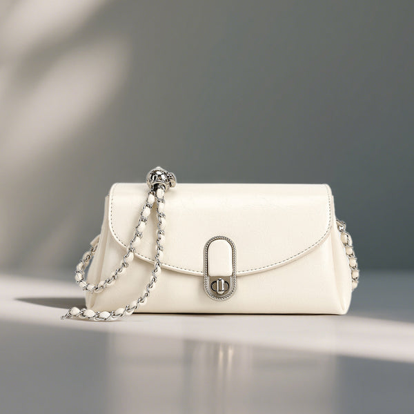 Women's bag 2025 new fashion women's bag foreign style versatile solid color shoulder bag high sense niche trend messenger bag women