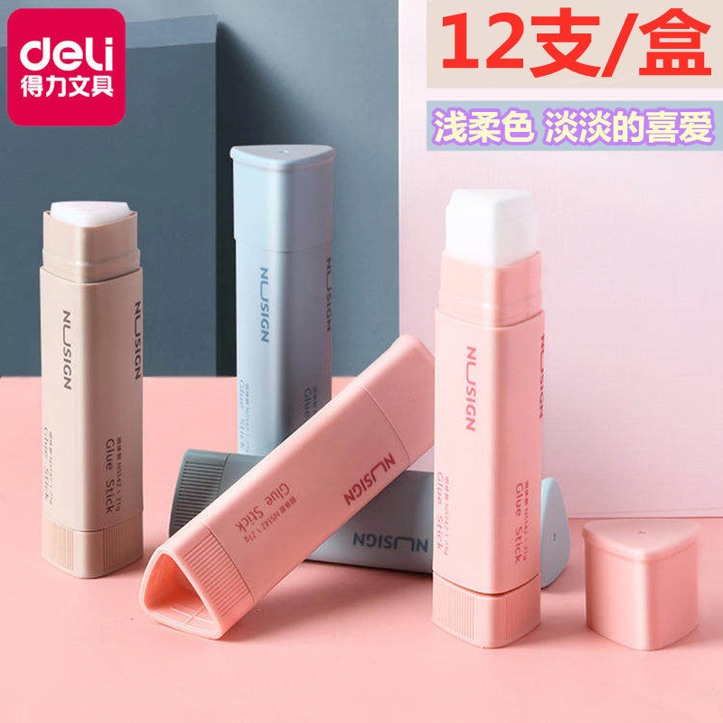 Deli NS142 student solid glue formaldehyde-free triangle solid glue large capacity 21g high viscosity glue stick