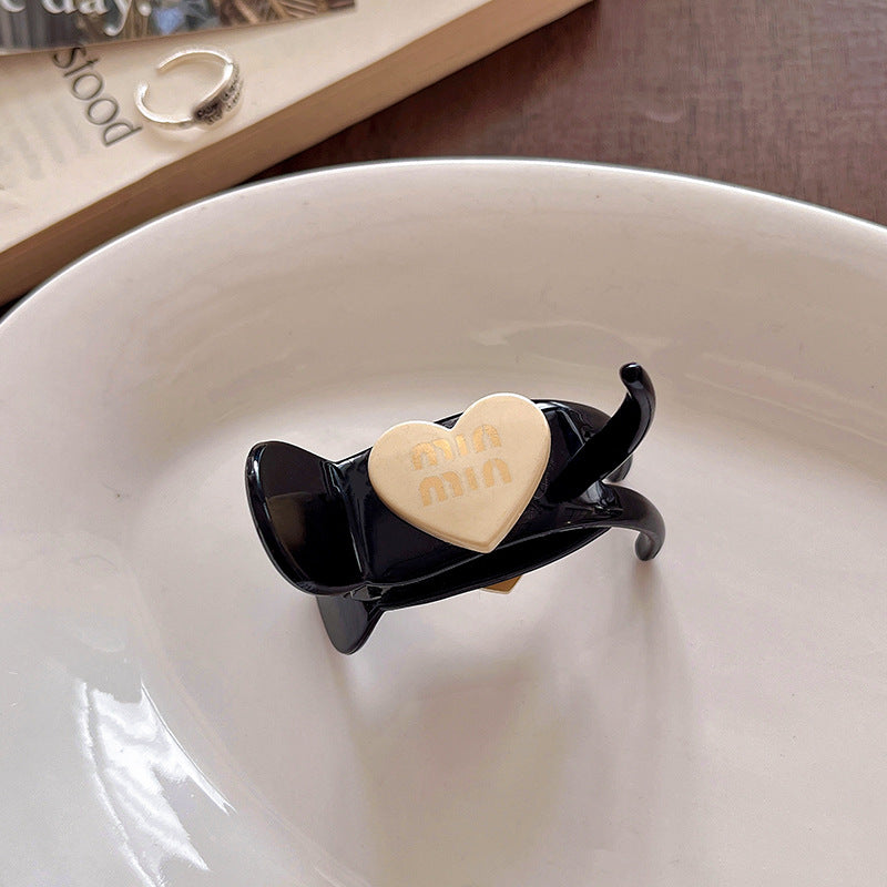 Love meatball head hair clip for women elegant hair clip headwear back of head high ponytail fixed handy gadget hairpin