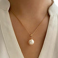 Pearl necklace and earring set wholesale - european and american cross-border jewelry - alloy, light luxury, niche, high-end, autumn/winter sweater necklace