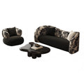 French-style small apartment living room curved sofa, suitable for hotels, b&bs, beauty salons, clothing stores, and trendy rest areas/reception sofas