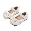 Vancahao girls' ballet princess shoes with bow, leather shoes,  spring/autumn new lolita flats, loafers