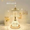 Luxury table lamp bedroom bedside lamp -  new trendy, high-end crystal ambient rechargeable night light