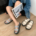 Women's double strap sandals - 2024 summer new arrival - outdoor beach thick sole slides - wholesale breathable lightweight sandals