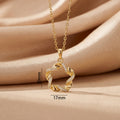 popular easiest for match five-pointed star inlaid zirconium necklace accessible luxuryniche style female elegantfashion non-fading clavicle chain jewelry