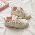 Cute bear platform loafers - women's  autumn new arrivals - versatile sneakers to pair with skirts - korean style girl's white shoes