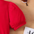girl summer red shoulder suspender bowstops leopard print short skirt with same color belt suit