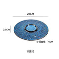 Kiln-turned-stylish high-looking crater relief decoration dessert plate creative desktop pastry western food plate dessert plate