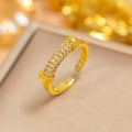 J17 gold-cylindrical ring