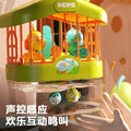 Kids' electric animal model simulation handheld birdcage - smart voice control, lights, parrot mimics speech, nursery rhymes, educational toy