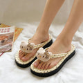 Thick sole flip-flops women's outwearsummernew arrival cartoon cute polka dot lightweight non-slip beach flip-flops women's sandals