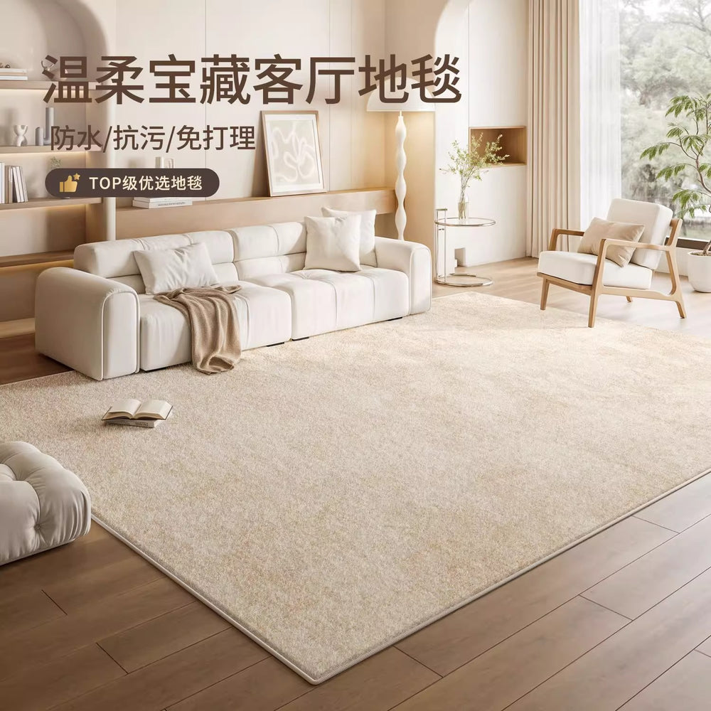 Cream style carpet living room classy new home carpet large area waterproof washable bedroom floor mat