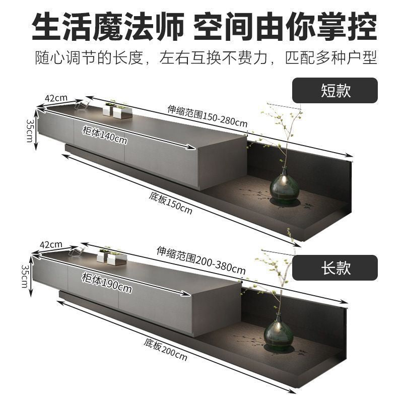 New arrivalcasual telescopic tv cabinet coffee table combination modern accessible luxury small apartment floor cabinet combination tv cabinet floor