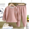 Kidsheattechintimates boys wool silk boneless autumn clothes long johns winter plaid baby wear home clothes suit