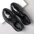 Genuine leather men's new leather shoes, light luxury business casual men's shoes, formal shoes, thick sole men's wedding leather shoes