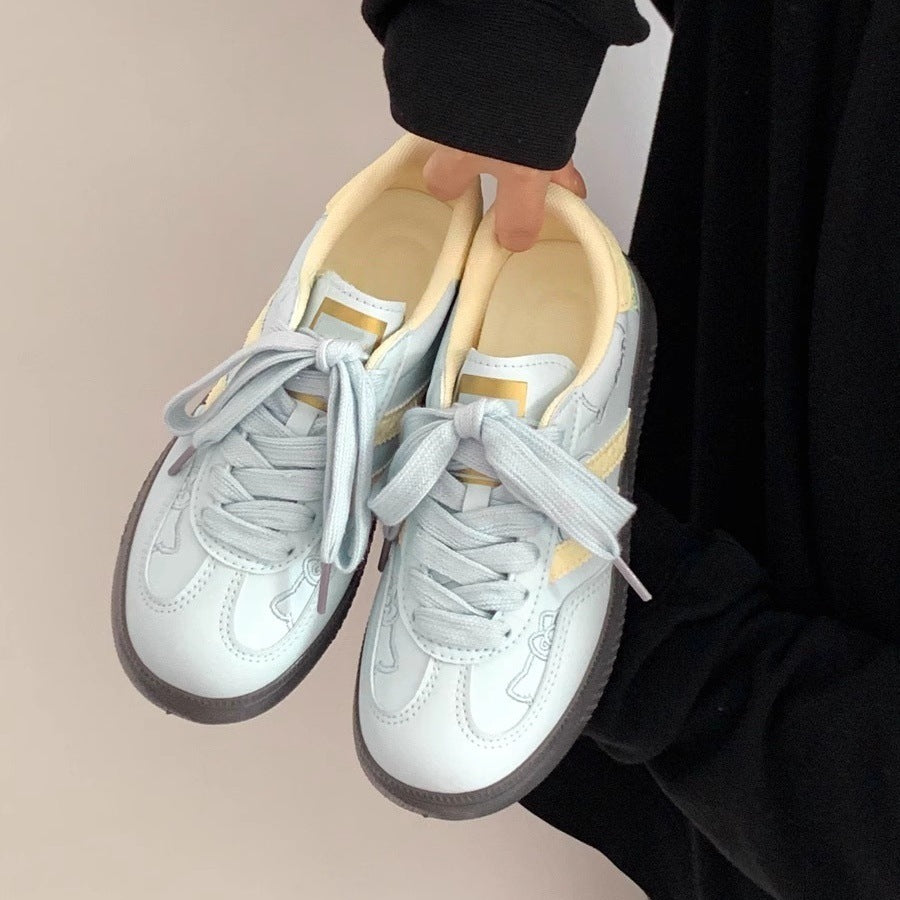 Trendy and versatile white sneakers for women - chunky sole platform shoes - new summer 2026 collection - unique casual all-match athletic loafers