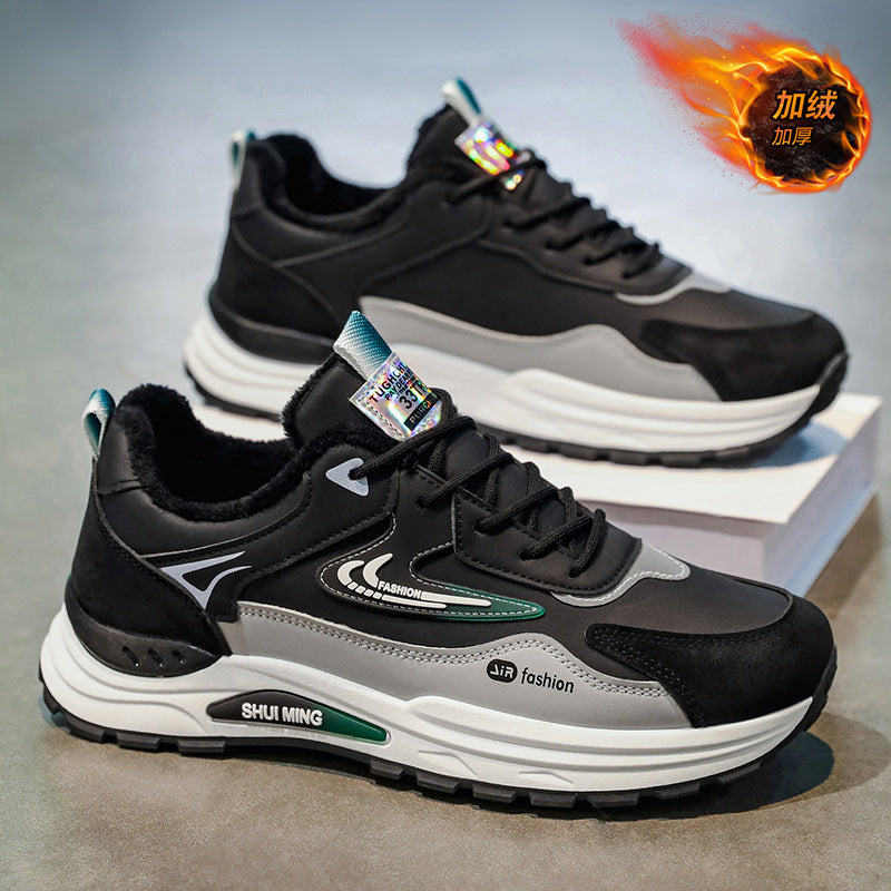 Best sellingmen cotton shoes 2025winternew arrivalheattechthickened cold-proof non-slip sneakers fashioneasiest for matchdad shoes
