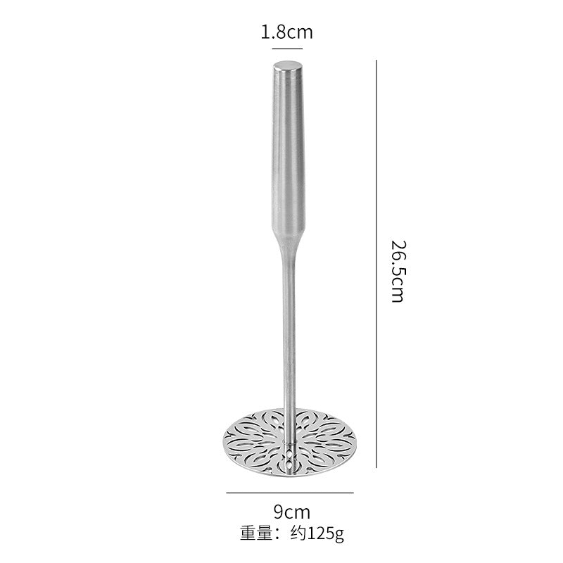 304 stainless steel thickened rosewood handle manual masher - potato masher for baby food and purees