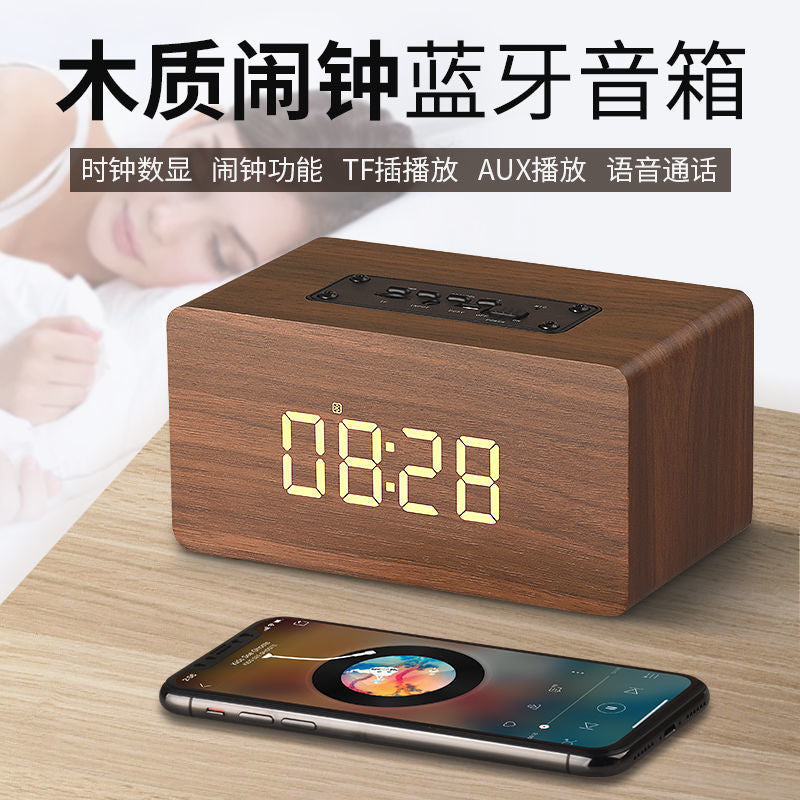 Wooden bluetooth speaker - high volume, high power, multifunctional, desktop, outdoor, home use, wireless bluetooth audio subwoofer