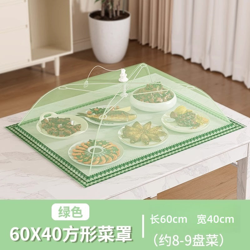 Cover for vegetables, household dining table, food dust cover, extra large kitchen anti-mosquito cover for leftovers, bowl cover, foldable