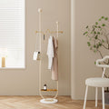 Scandinavianaccessible luxury marble bottom base simplefor home coat rack movable floor-standing living room bedroom clothes drying rack