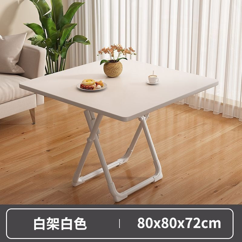 Foldable table dining table for homesmall apartment rental house simple table and chairs for eating square table round table convenient stall