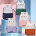 Student schoolbag large capacity kids burden reduction spine protection british style backpack factory direct sales lightweight anti-hunchback