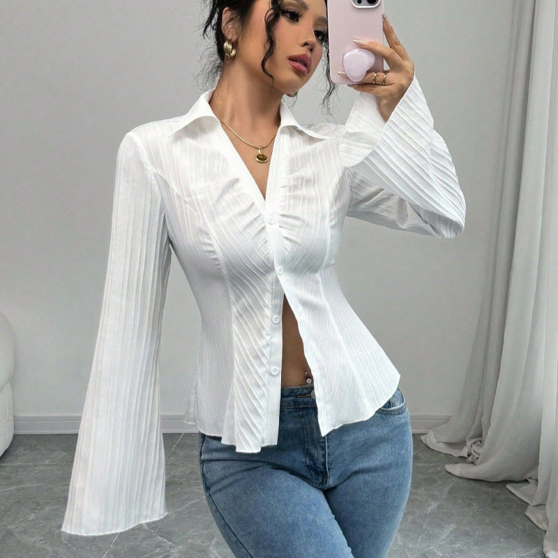 Real shot of export cross-border independent station 1688 foreign order  hot-selling waist shirt