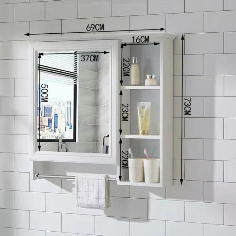 Bathroom Mirror Bathroom Wall-mounted Shelf Mirror Cabinet Bathroom Mirror Cabinet Bathroom Dressing Mirror Wall Mirror Box