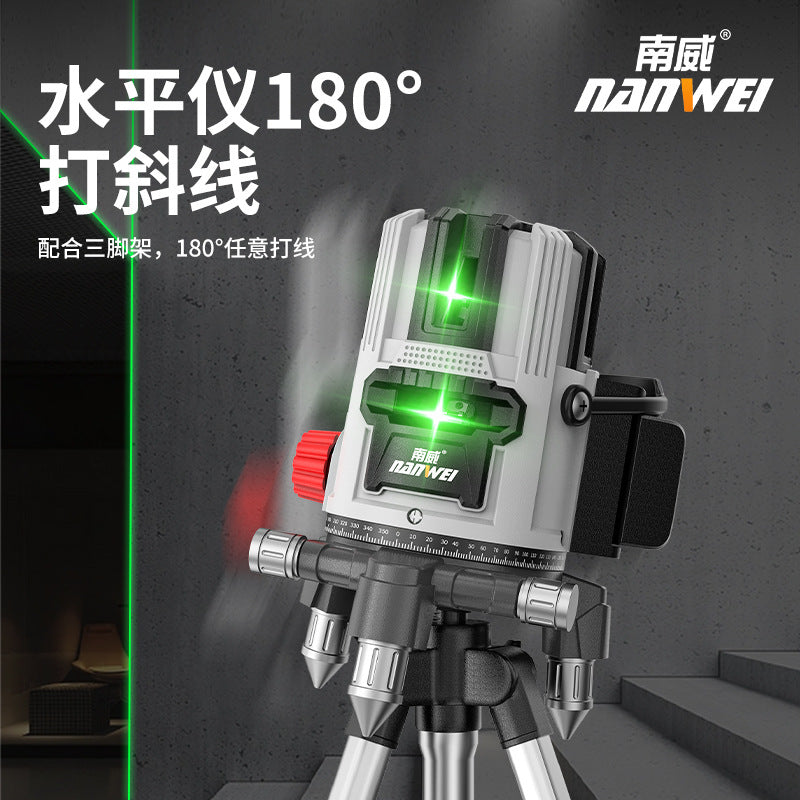 Nanwei green light level meter - wall & floor mounting, high-precision, strong light, fine line, infrared 2-line, 5-line, 16-line laser level