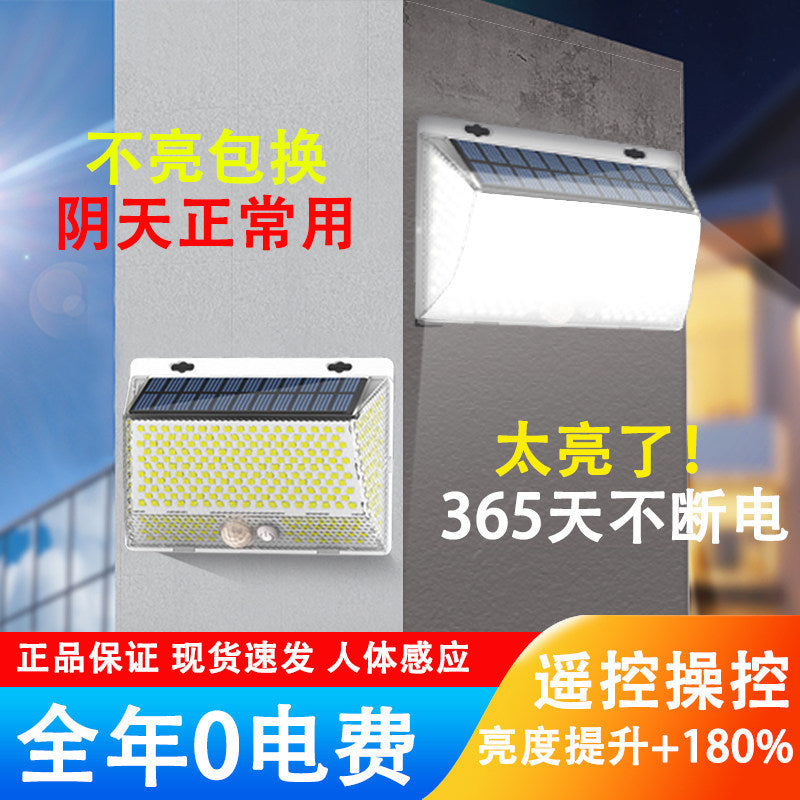 Remote control solar garden lights outdoor lighting new style street lights super bright sensor lights waterproof for home outdoor use