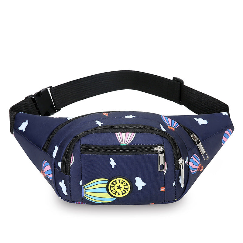 Fanny pack, men's and women's change bag, large capacity, anti-splashing water, cashier business bag, fashion outdoor sports, mobile phone bag, messenger bag.