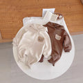 kids' onesie - thickened autumn/winter fleece bear romper - newborn fleece bodysuit - unisex baby outfit